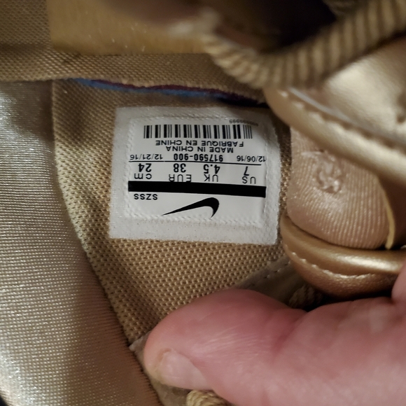 Gold Piranha Air Force Ones - Picture 3 of 5